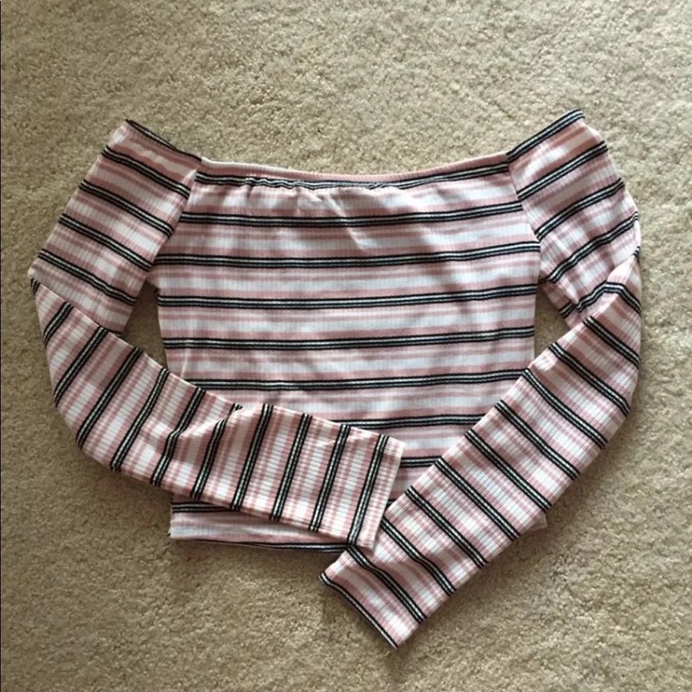 Off the shoulder crop top